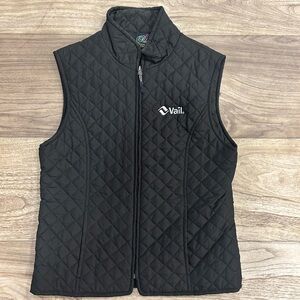Women's Black Quilted Vest